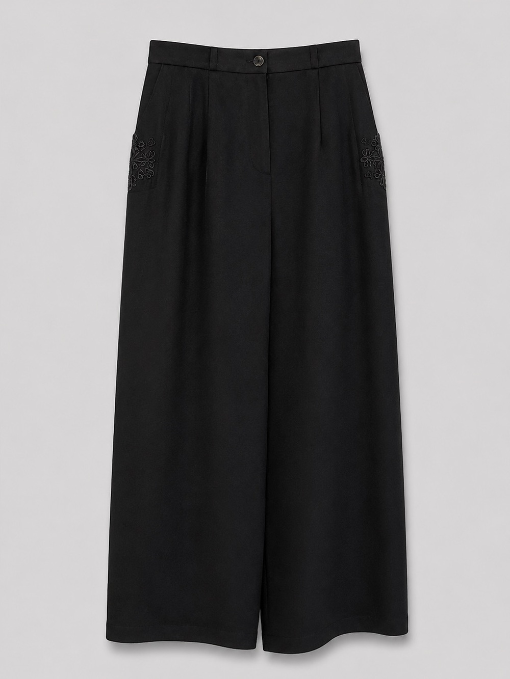 NWOT Vintage Classic Pencil Midi Skirt 100% Cotton Black Skirt EU 40 Small - Picture 3 of 6